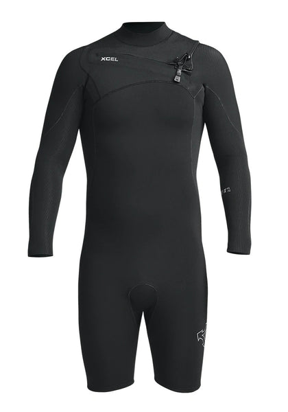 Xcel Mens Wetsuit Comp X Long Sleeve Springsuit Chest Zip 2mm