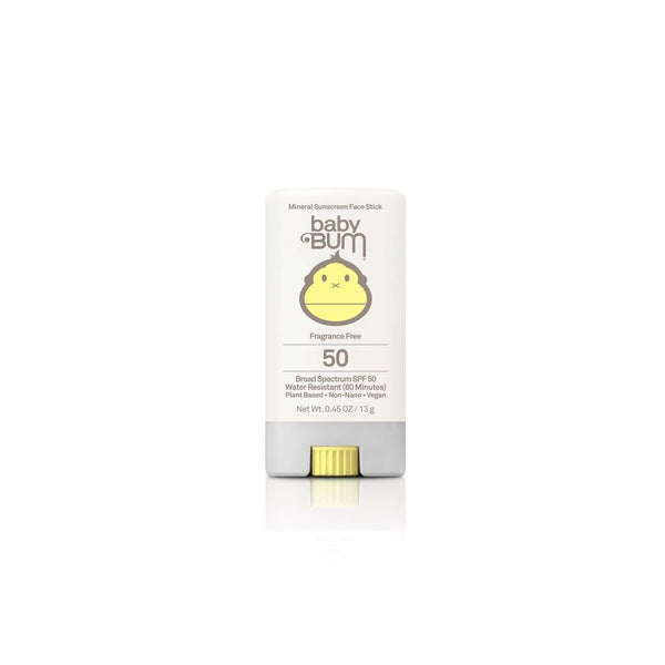 Sun Bum Sunscreen Baby Bum SPF 50 Mineral Face Stick Fragrance Free .45 oz