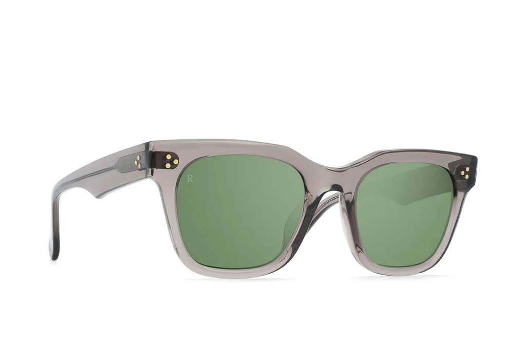 REMMY 52 SUNGLASSES - CHAMPAGNE CRYSTAL/GREEN POLARIZED - Assembly Showroom