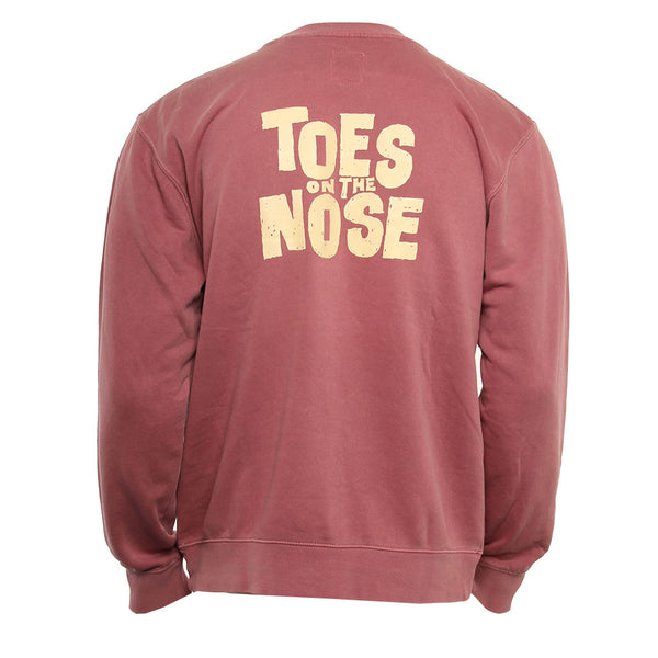 Toes On The Nose Mens Sweatshirt Stacked Crew