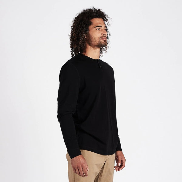 Vuori Mens Shirt Long-Sleeve Ever Henley