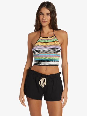 Roxy Womens Tank Top Daydreamer Cropped Knit