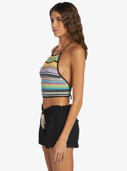 Roxy Womens Tank Top Daydreamer Cropped Knit