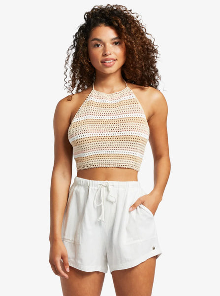 Roxy Womens Tank Top Daydreamer Cropped Knit