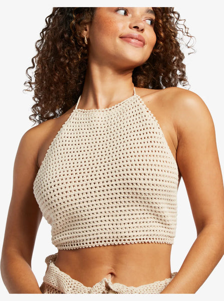 Roxy Womens Tank Top Daydreamer Cropped Knit