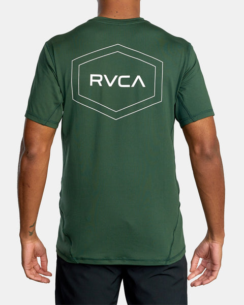RVCA Mens Shirt Sport Vent Big Pin Hex