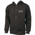 Hansen Mens Sweatshirt Hooded Surfboard Logo Dark Heather