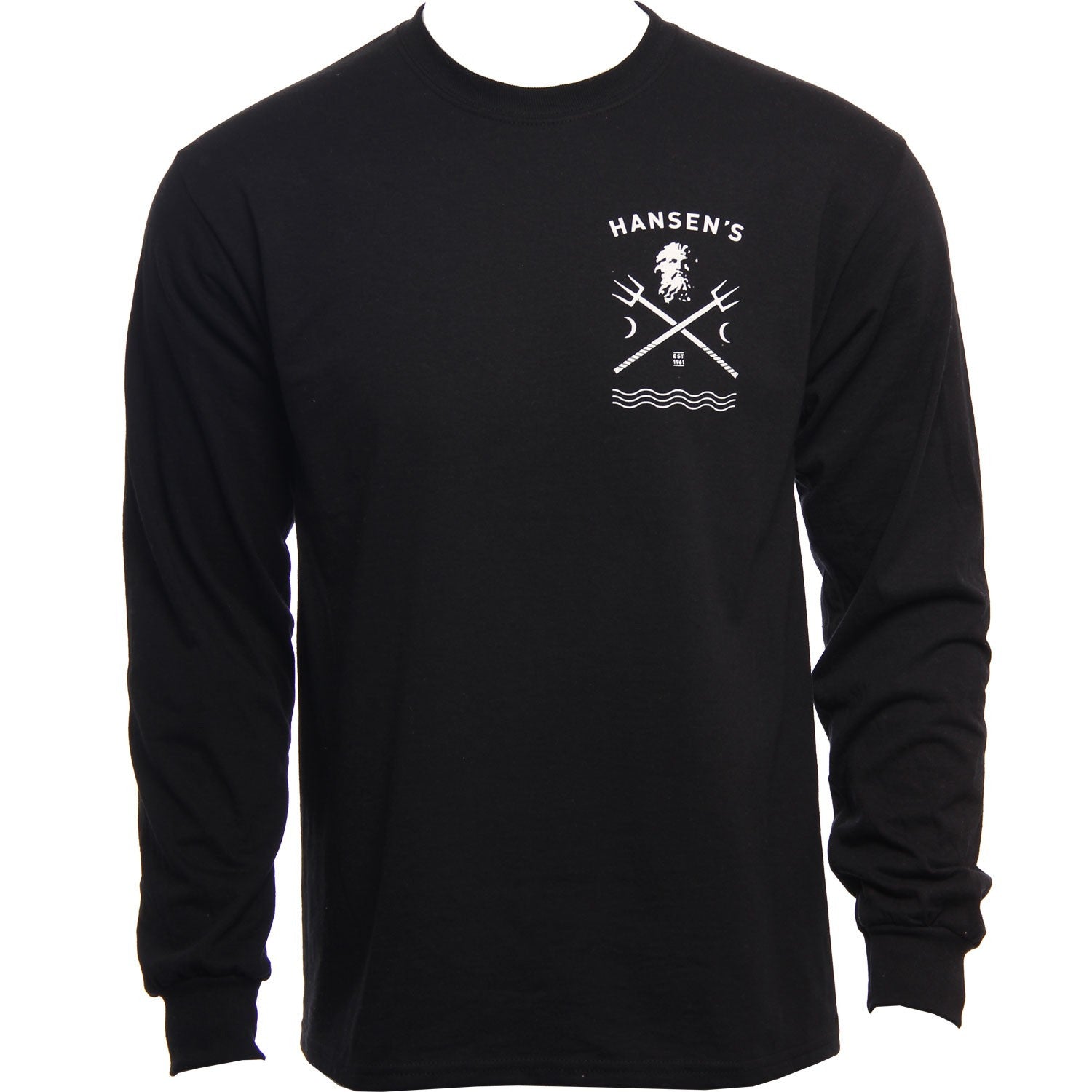 Hansen Mens Long Sleeve Shirt Neptune
