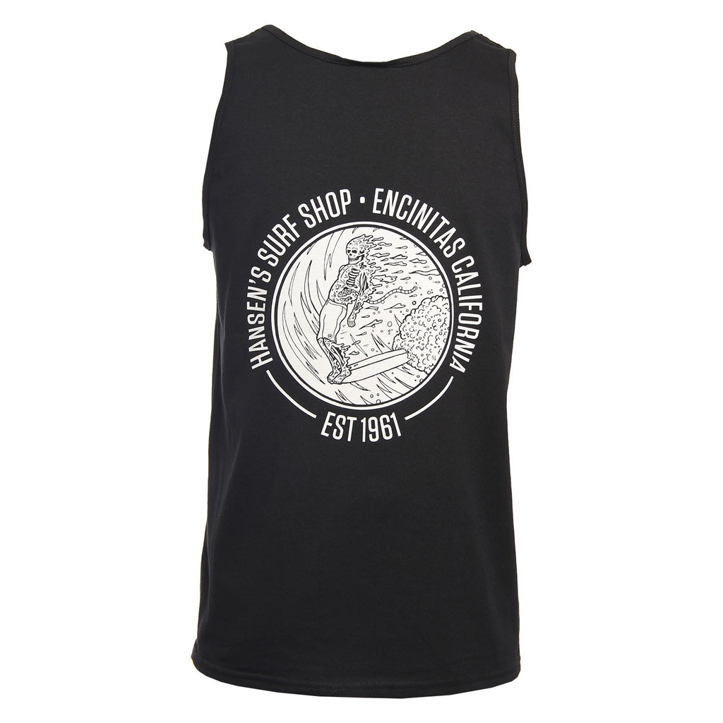 Hansen Mens Tank Top Skeleton Surfer