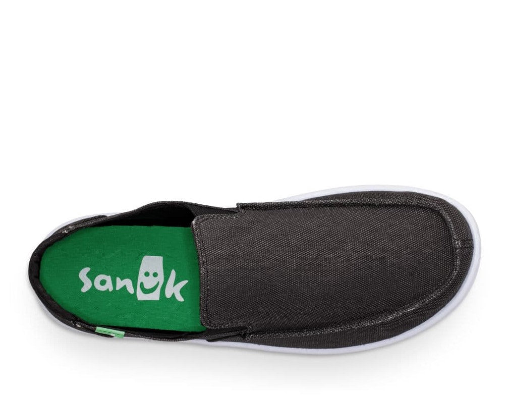 Sanuk Hi Five Men's Casual Canvas Moc Toe Slip On Sneakers 1109240