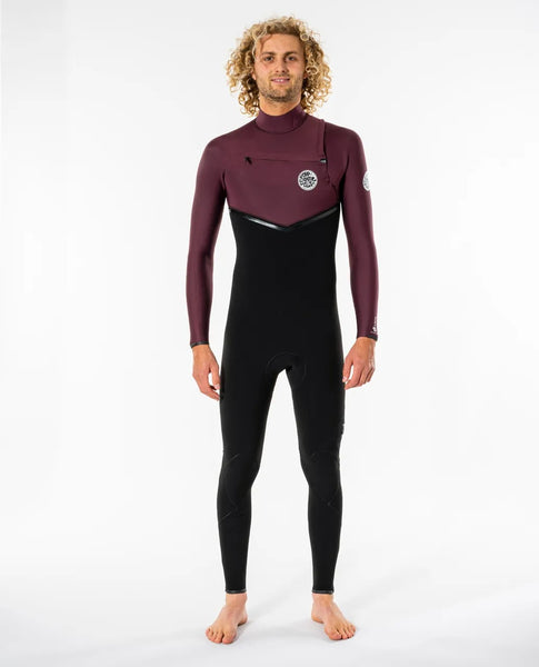 Rip Curl Mens Wetsuit E-Bomb 3/2mm Chest Zip Fullsuit