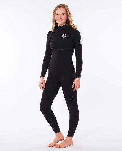 Rip Curl Womens Wetsuit Women's E-Bomb 4/3mm Zip Free Fullsuit