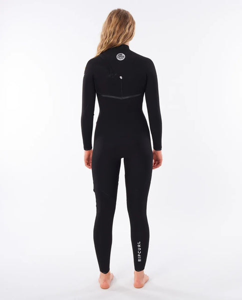 Rip Curl Womens Wetsuit Women's E-Bomb 4/3mm Zip Free Fullsuit