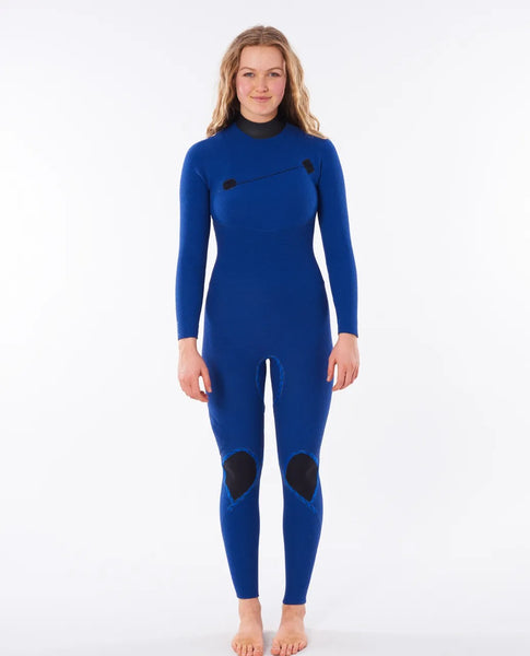 Rip Curl Womens Wetsuit Women's E-Bomb 4/3mm Zip Free Fullsuit