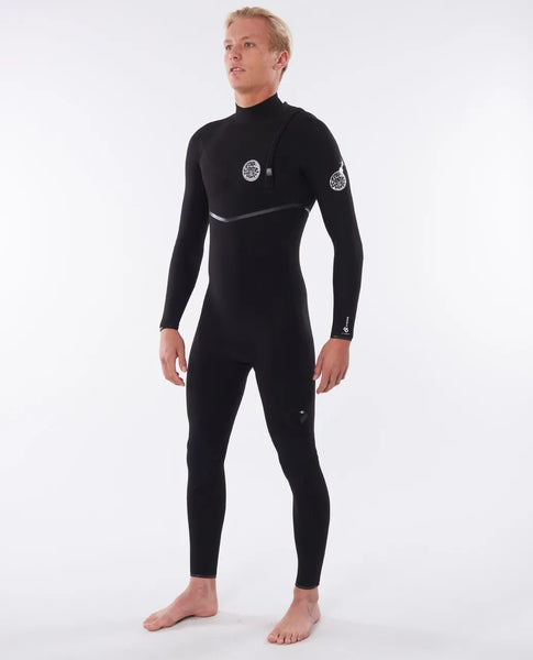 Rip Curl Mens Wetsuit E-Bomb 4/3 Zip Free Fullsuit